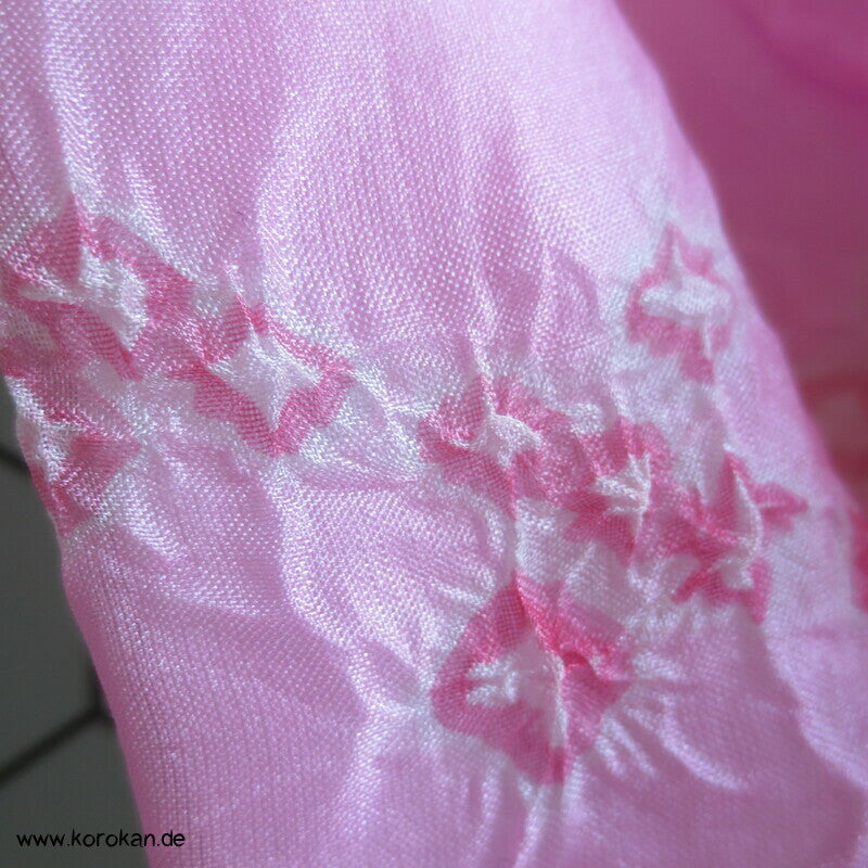 Shibori, pink Himo - Bindeband, Seide