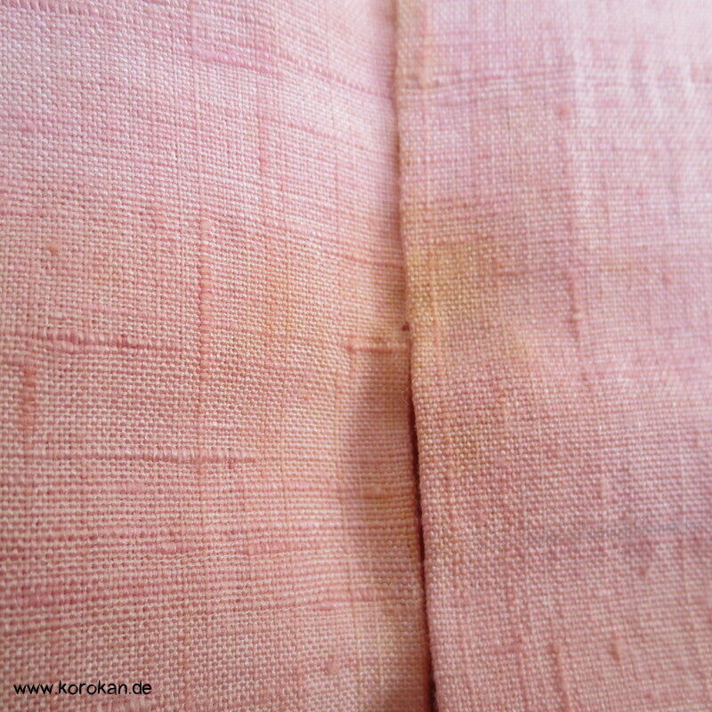 Tsumugi Seide Kasuri Tachibana Blüten in rosa