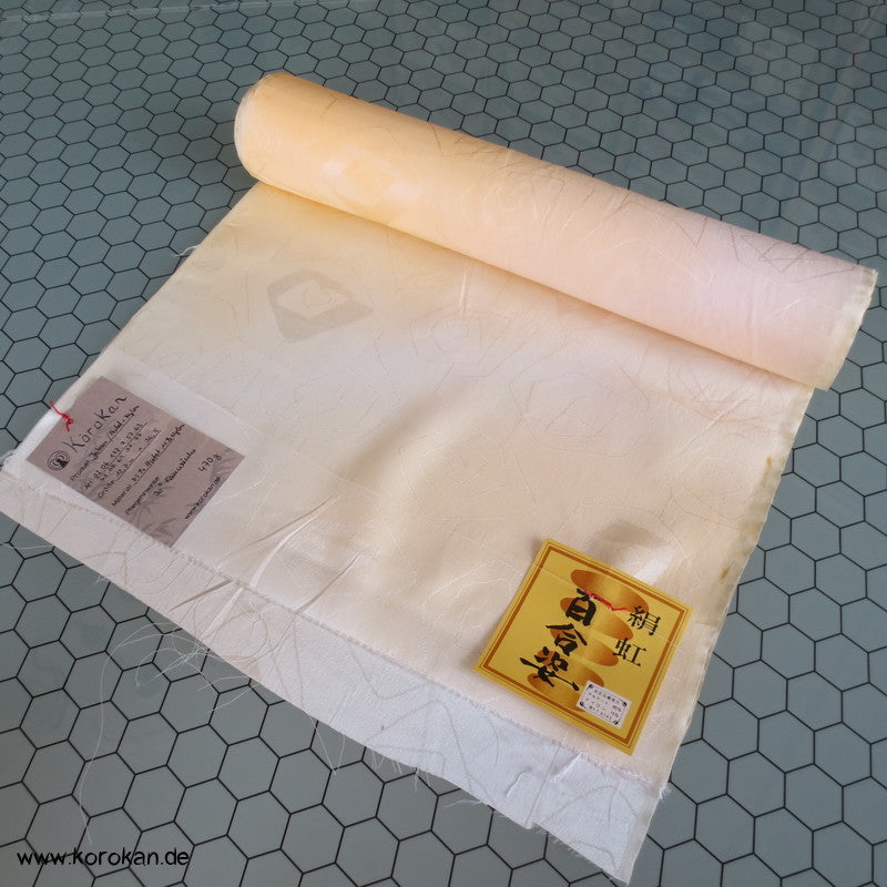 stilisierte Rose vor Bokashi Juban Kimono Futterstoff