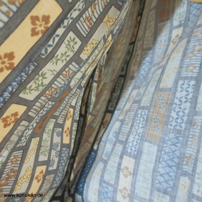 Kesa Muster Wollmuslin, Männer Juban Kimono