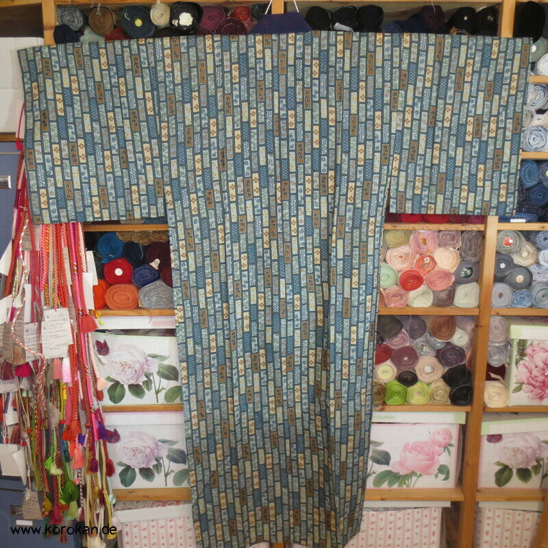 Kesa Muster Wollmuslin, Männer Juban Kimono