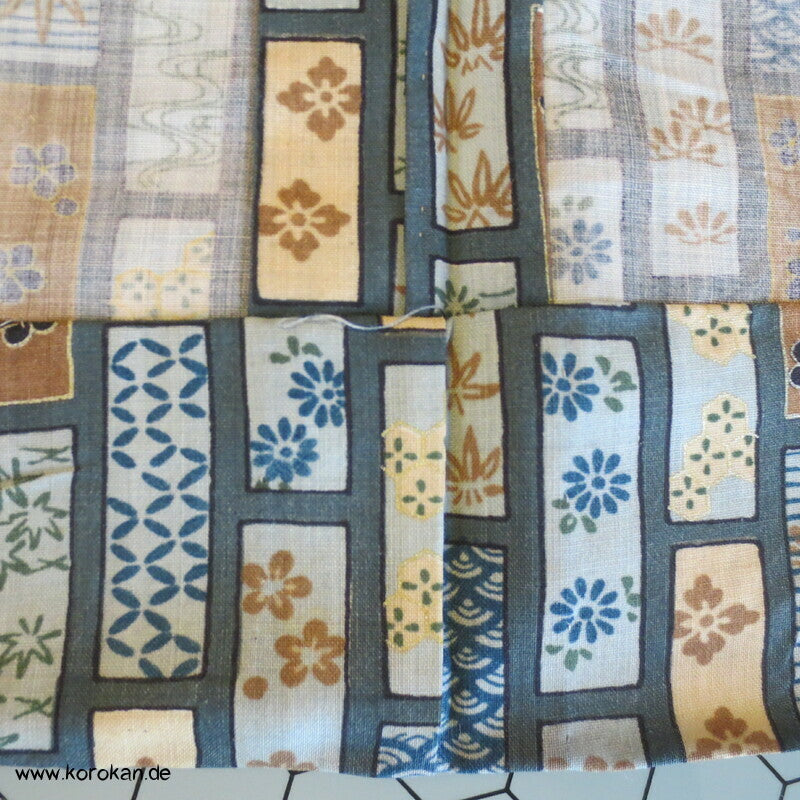 Kesa Muster Wollmuslin, Männer Juban Kimono