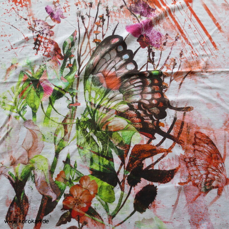 Schmetterling Viscose Jersey Panel