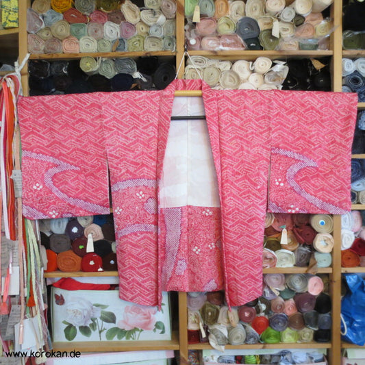 Wellen und Zacken Full Shibori Haori