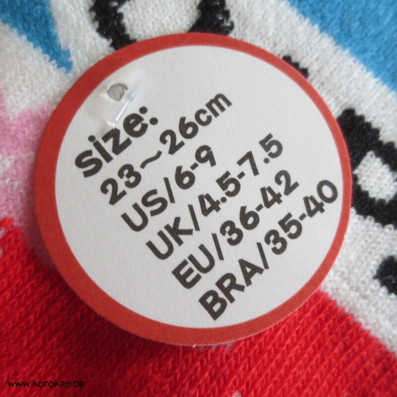 bunte Socken  Japanmotive