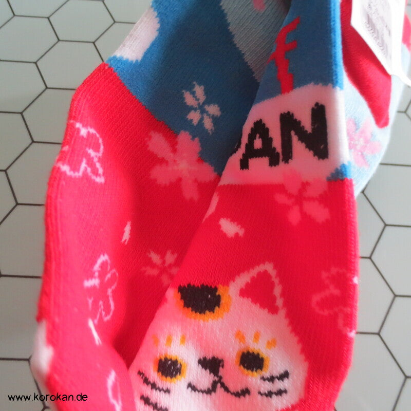 bunte Socken  Japanmotive