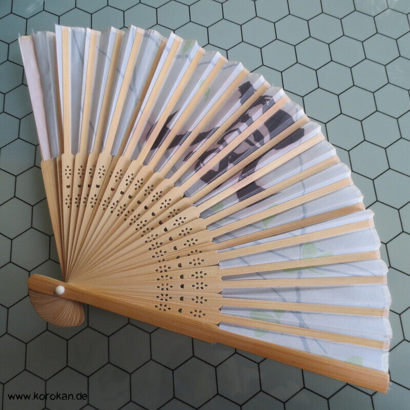 Fächer Wind Kanji  - Bambus / Stoff