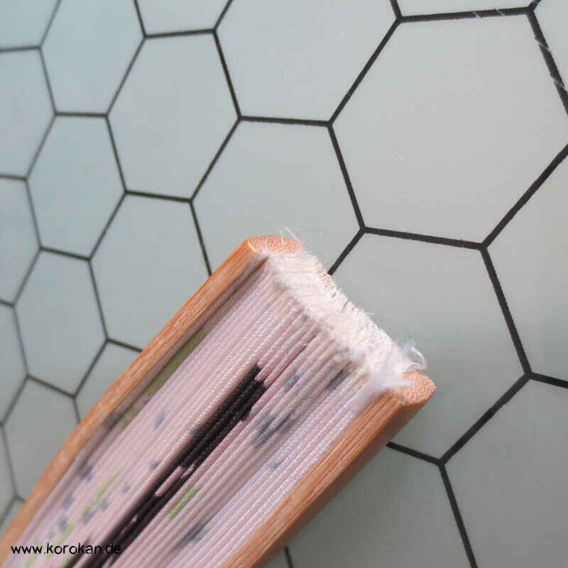 Fächer Wind Kanji  - Bambus / Stoff