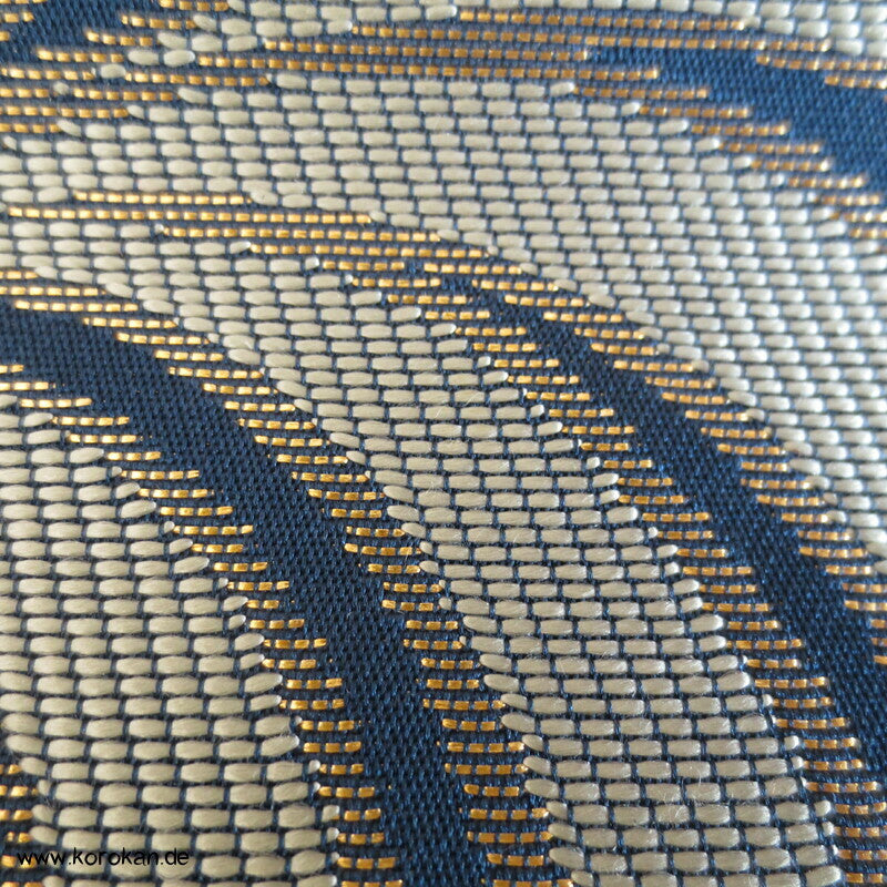 wilde bunte Wellen auf dunkelblau Nagoya Obi