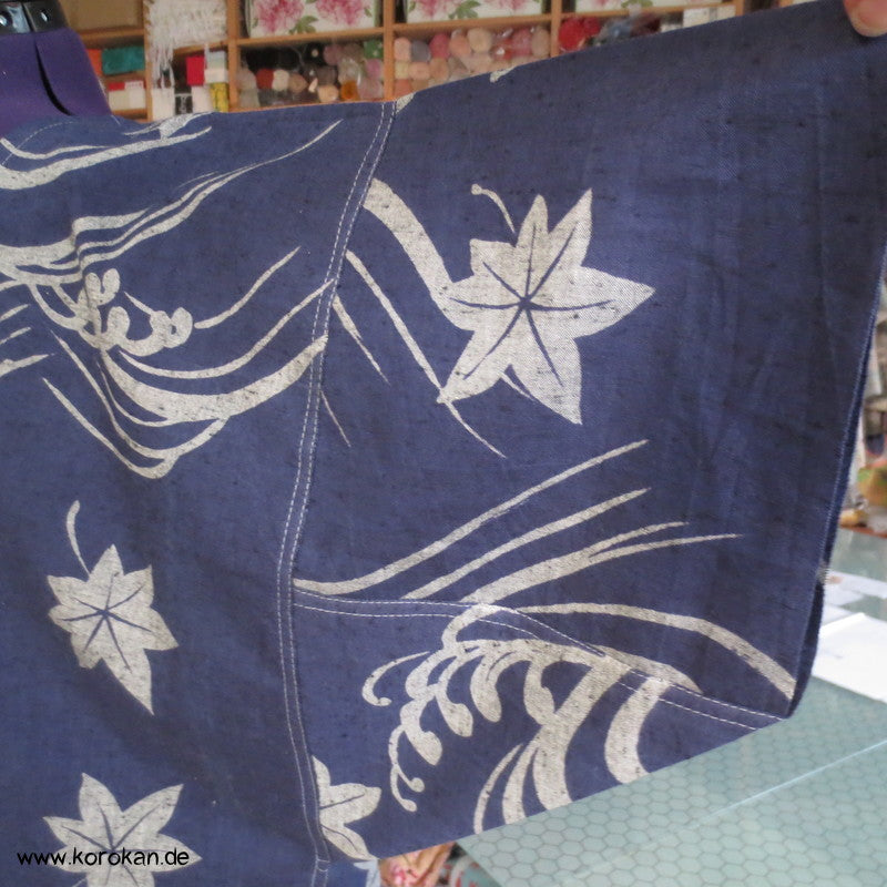 Yukata Wellen Zero Waste Kimono Baumwoll Sommerkleid