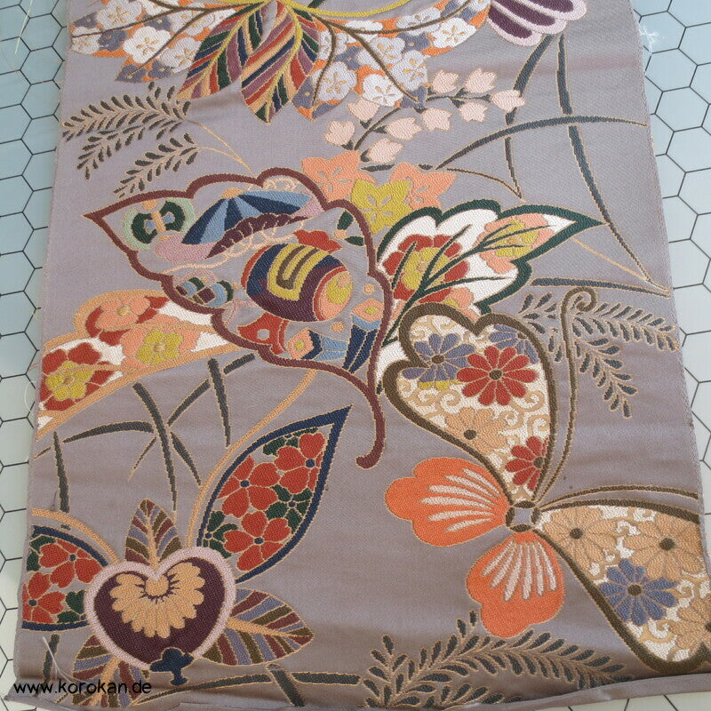Schmetterlinge Seidenbrokat Musterpanel