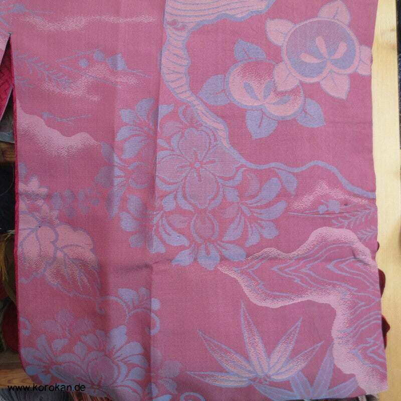 antiker Jacquard Seiden Michiyuki Kimono Mantel