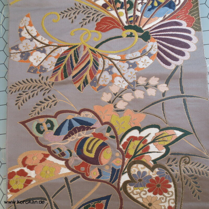 Schmetterlinge Seidenbrokat Musterpanel