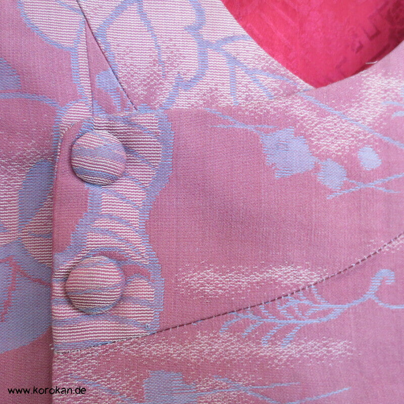 antiker Jacquard Seiden Michiyuki Kimono Mantel