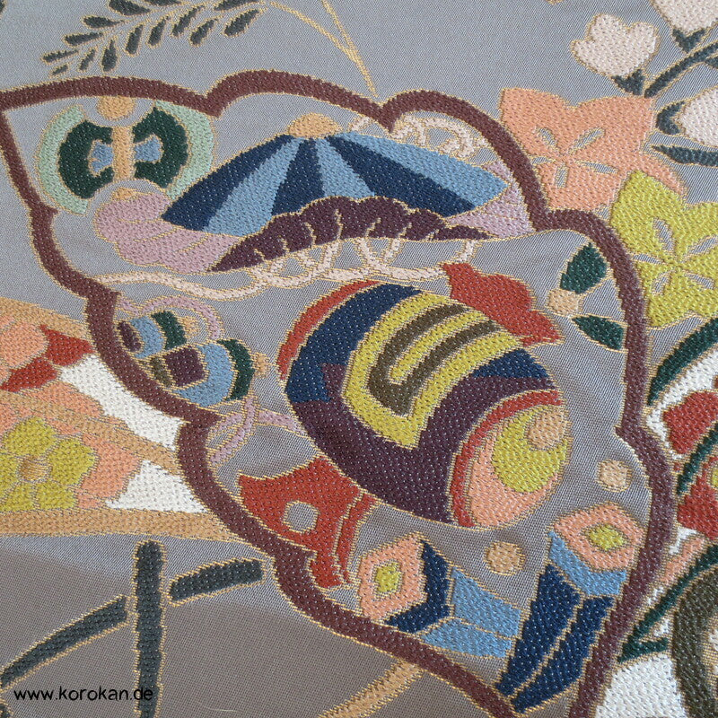 Schmetterlinge Seidenbrokat Musterpanel