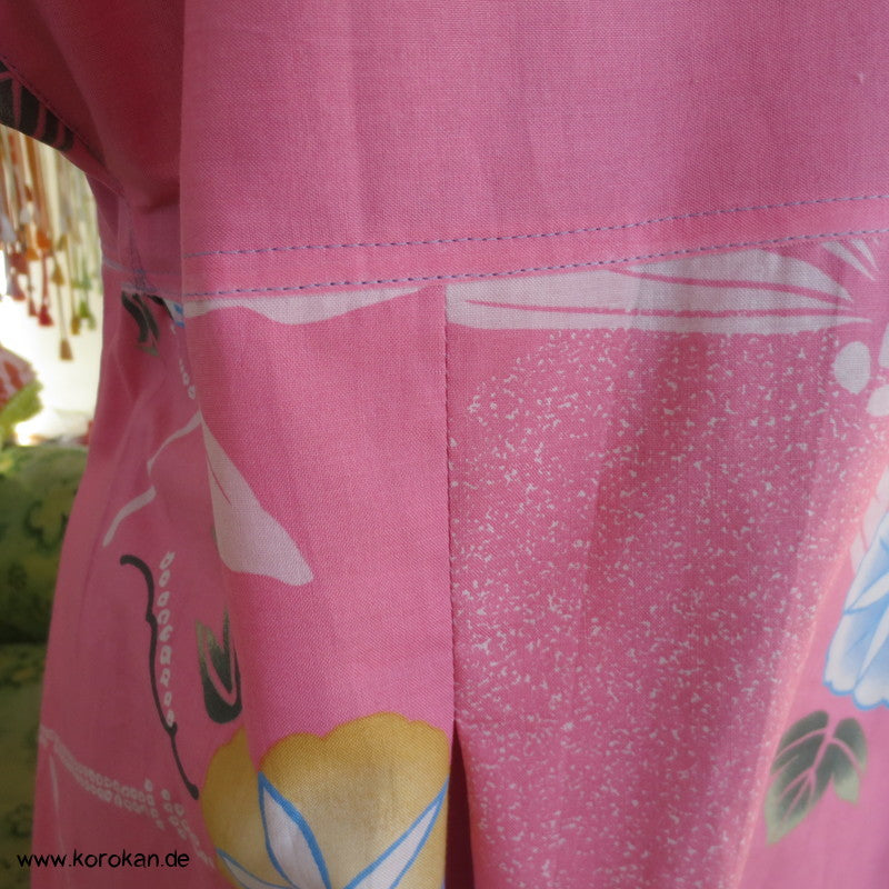 Libelle und Ackerwinden Yukata Baumwolle Zero Waste Kosode Sommerkleid