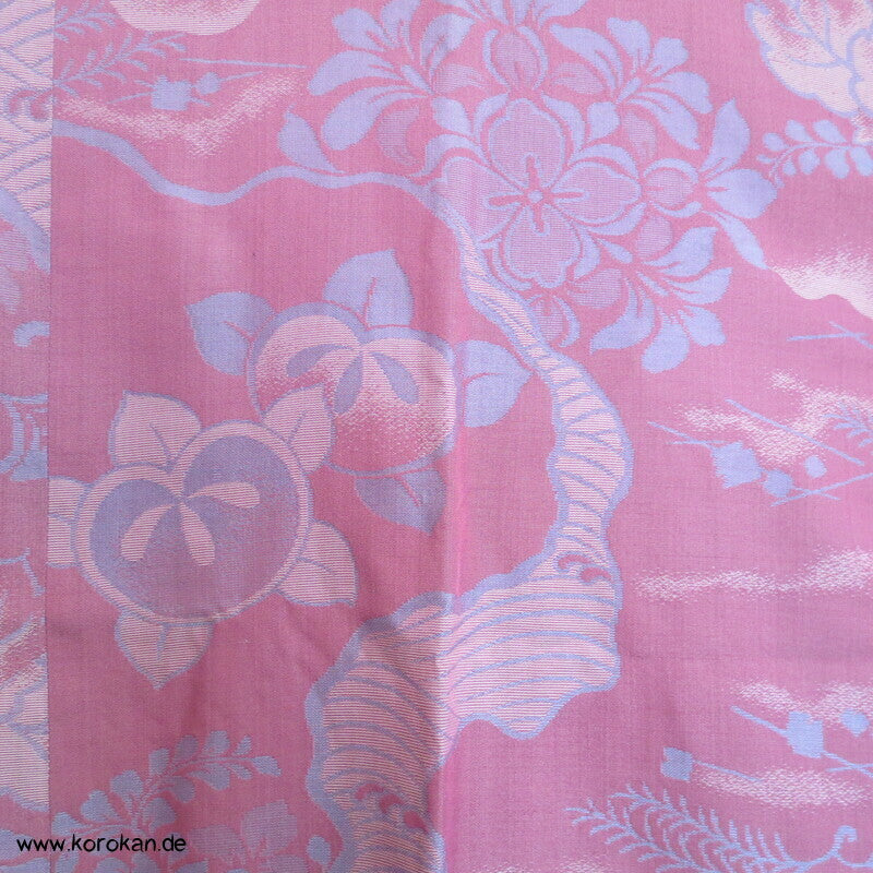 antiker Jacquard Seiden Michiyuki Kimono Mantel