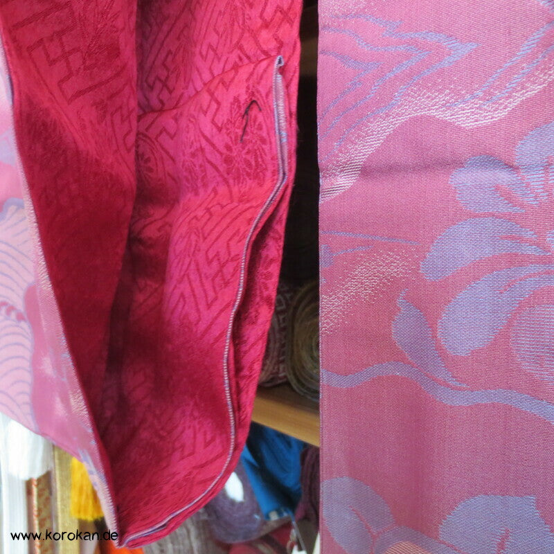 antiker Jacquard Seiden Michiyuki Kimono Mantel