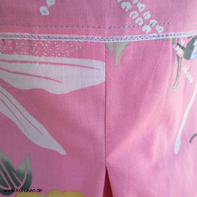 Libelle und Ackerwinden Yukata Baumwolle Zero Waste Kosode Sommerkleid