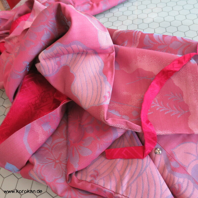 antiker Jacquard Seiden Michiyuki Kimono Mantel