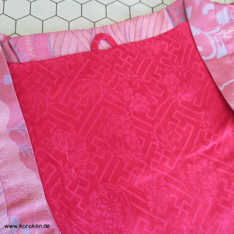 antiker Jacquard Seiden Michiyuki Kimono Mantel