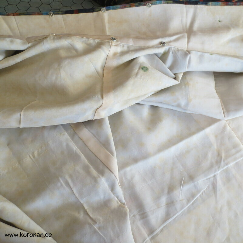 Tsumugi Seiden Kimono mit Kasuri Karo