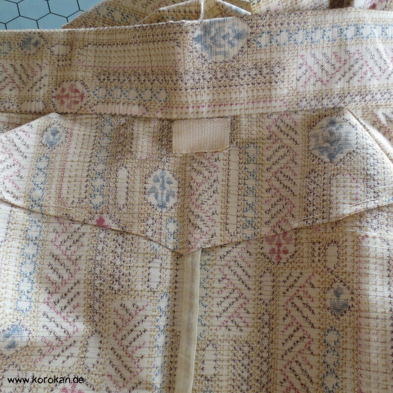 Seide/ Wolle Kasuri Hitoe Kimono