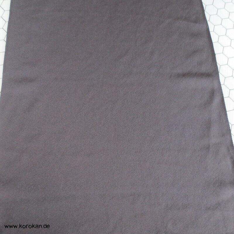 schwarzer Chirimen Seiden Crepe Stoffrolle
