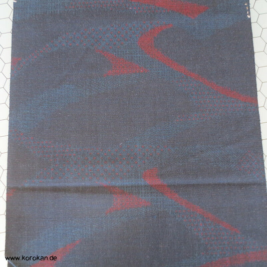 Kimono Stoffrolle Jacquard Wolle Seide abstrakte Welle