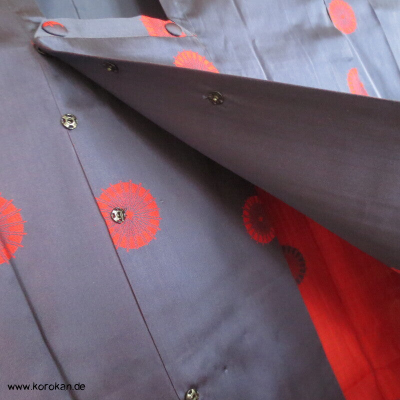 Seiden Satin gewebte Bangasa Papierschirme Michiyuki Jacke