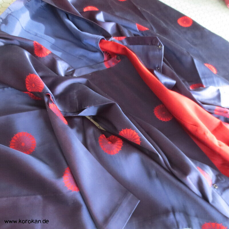 Seiden Satin gewebte Bangasa Papierschirme Michiyuki Jacke