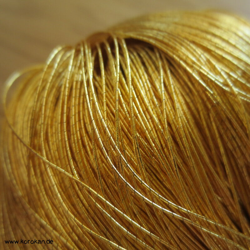 echtes Goldgarn, gelbgold aus japanischer Obi Werkstatt