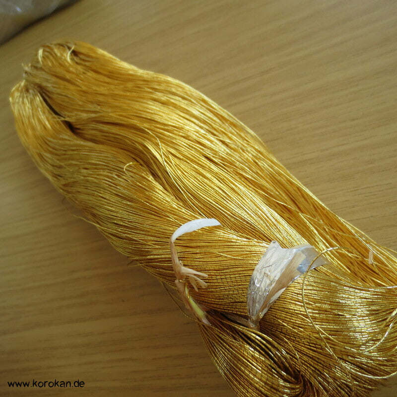 echtes Goldgarn, gelbgold aus japanischer Obi Werkstatt