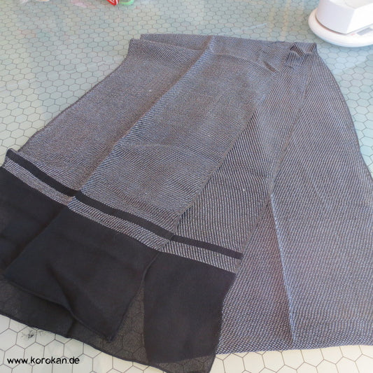 Shibori Imitation Heko Obi - Crepe
