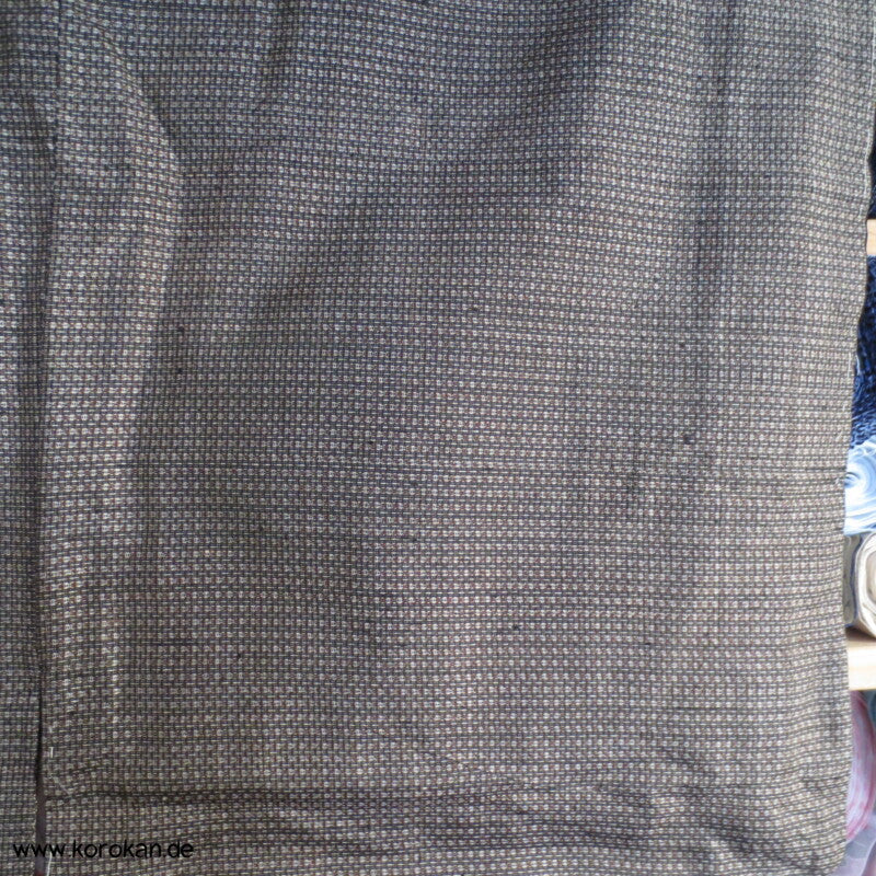 hellbrauner Kasuri Seide Komon Kimono