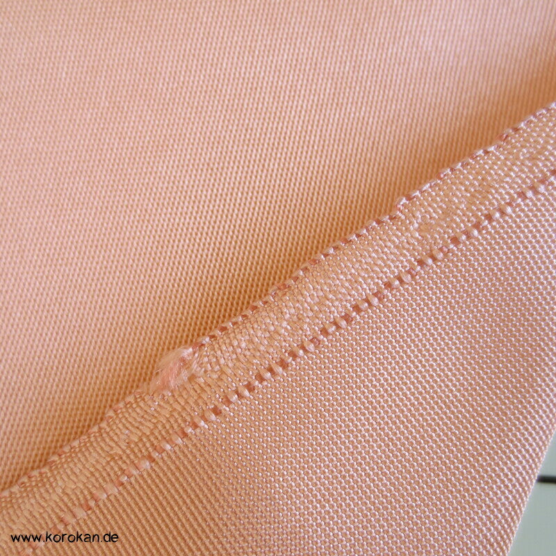uni blush Obi Futter Seiden Rips, fest und steif