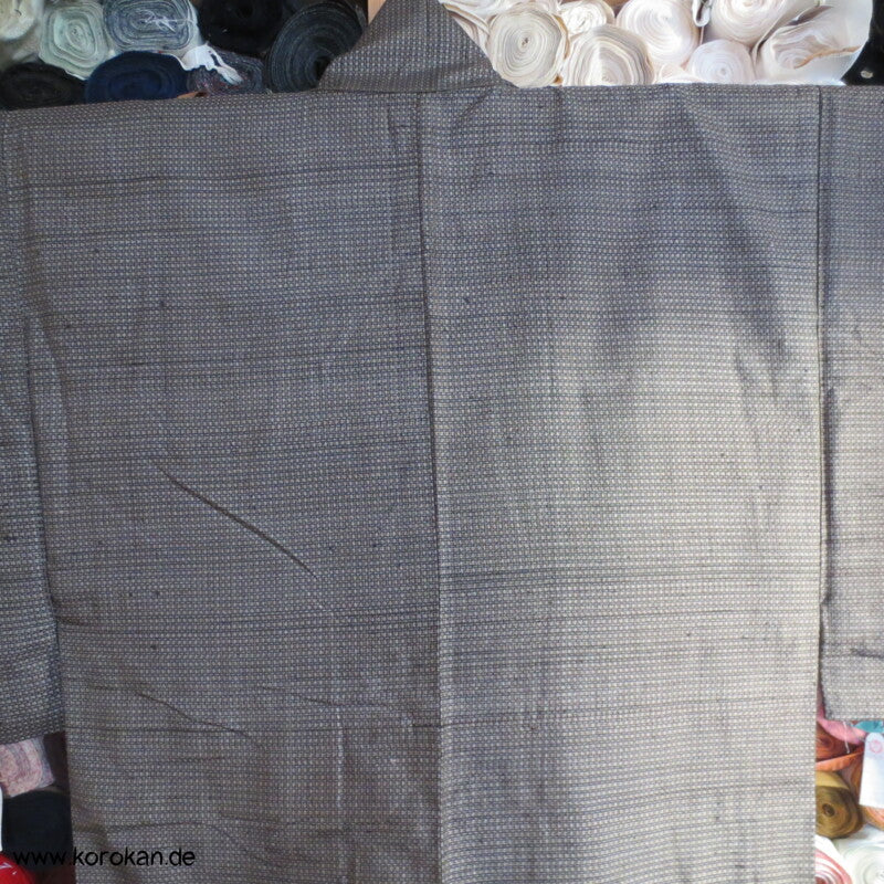 hellbrauner Kasuri Seide Komon Kimono