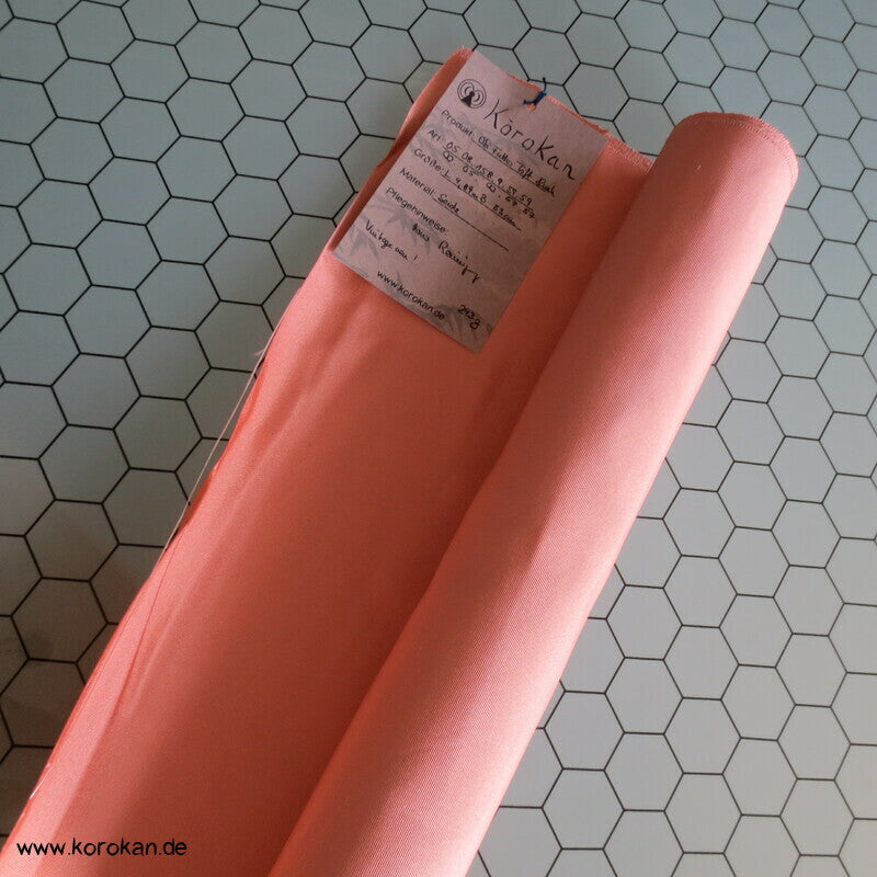 uni blush Obi Futter Seiden Rips, fest und steif