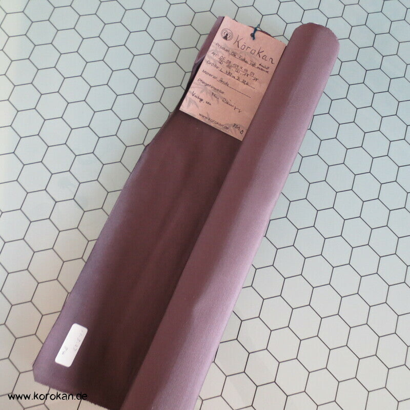 blass aubergine Obi Futter Seiden Rips, fest und steif