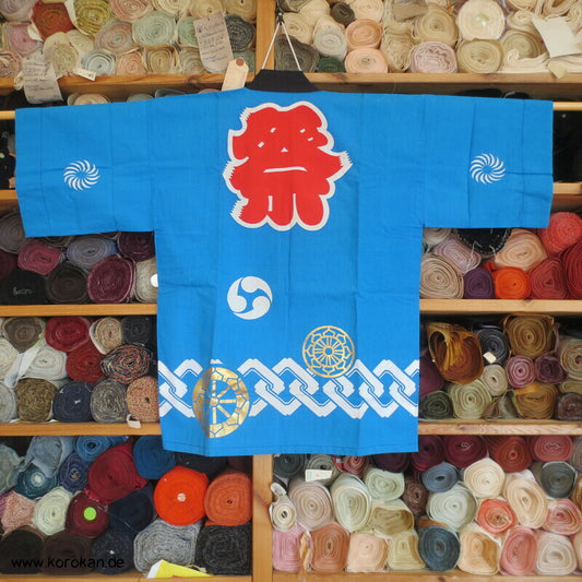 Happi Jacke mit Kanji und Tomoe Motiv, für Kinder