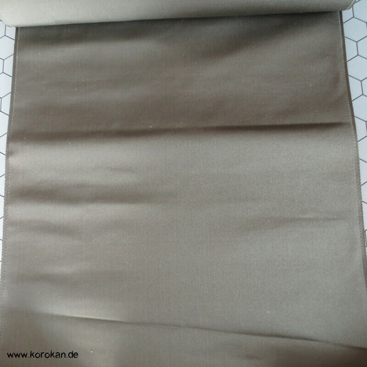 uni grauoliv Obi Futter Seiden Rips, fest und steif