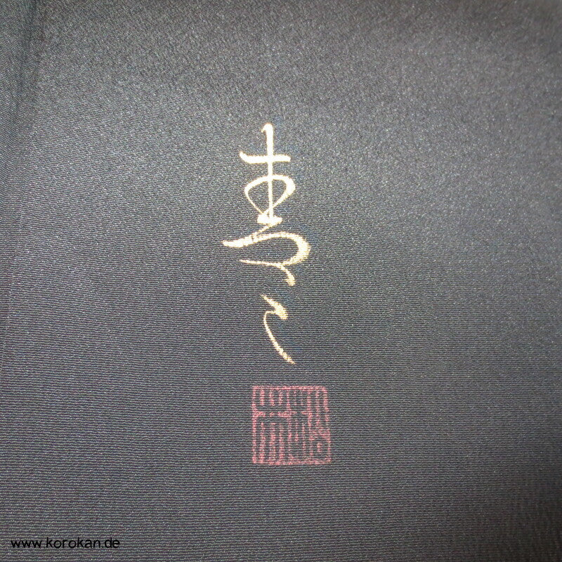 japanische Tomesode Seidencrepe Kimono Tsunami