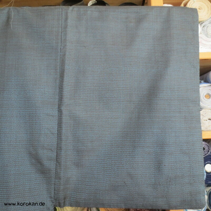 Männer Haori Kimono Jacke Tsumugi Seide, Seidenfutter mit Landschaft