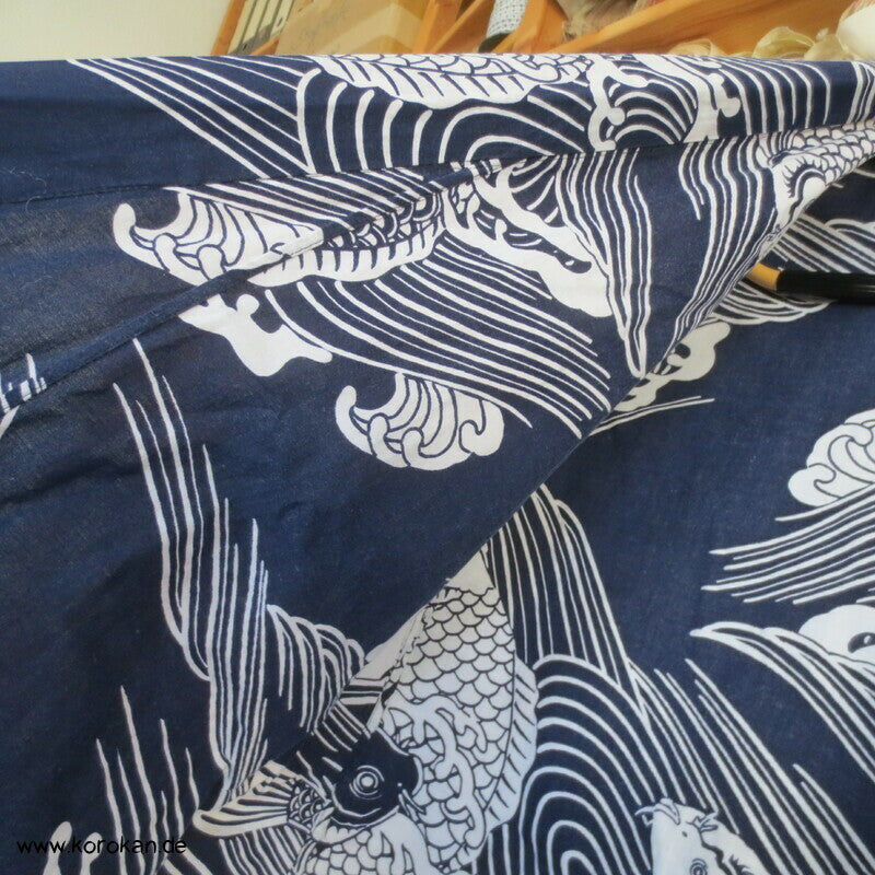 Yukata Baumwoll Kimono mit Koi Mustern
