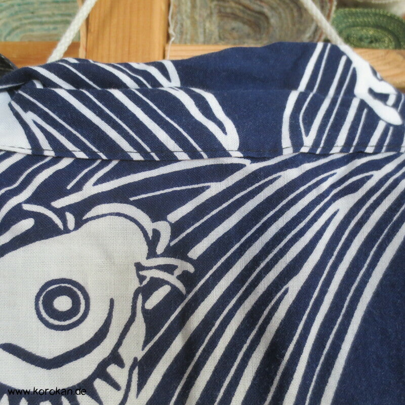 Yukata Baumwoll Kimono mit Koi Mustern
