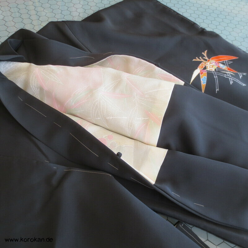 buntes Bambusgitter Haori Kimono Jacke