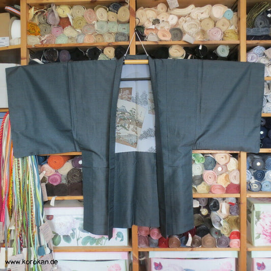 Kikko Oshima Tsumugi Seiden Haori Jacke