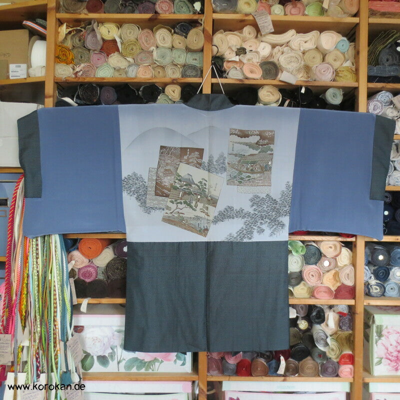 Kikko Oshima Tsumugi Seiden Haori Jacke