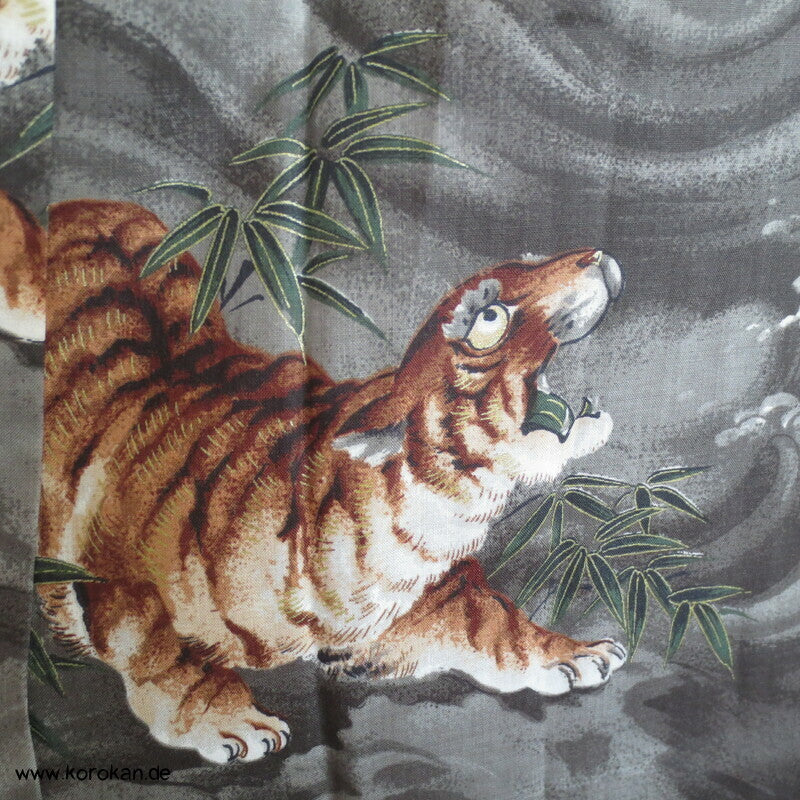Tiger und Drache Juban Unterkimono, Wollmuslin