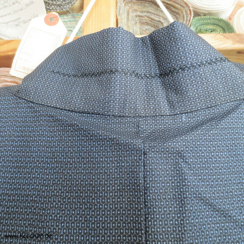 Männer Haori Kimono Jacke Tsumugi Seide, Seidenfutter Shikishi